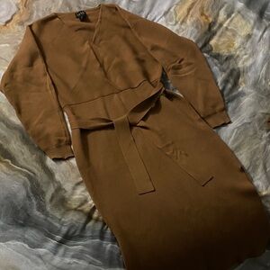 Nicole Miller Elegant Brown Dress